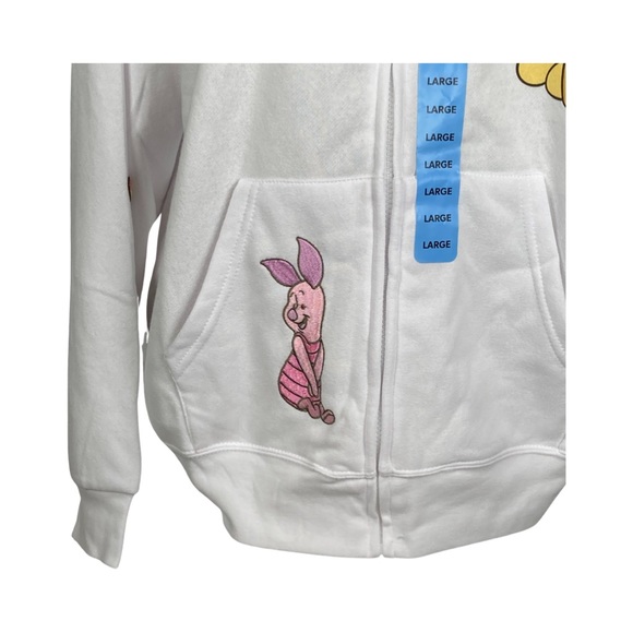Disney Womens Licensed Winnie The Pooh Full Zip Character Hoodie Size L NWT - Picture 3 of 16